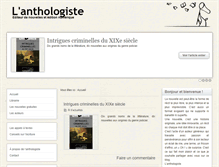 Tablet Screenshot of lanthologiste.fr